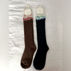 🎁 NWT Aerie 2 pack knee high sock bundle 018